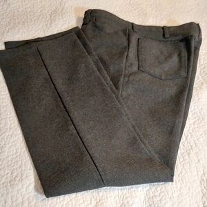 WRANGLER Mens Pants Formal , Casual. Polyester 36 sz. Gray Long 42"